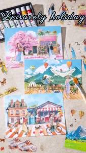 Mr.paper | 10 Tờ Thư Giãn Theo Chủ Đề Ngày Lễ Sách Dán Hình Phong Cảnh Đẹp Văn Phòng Phẩm Cho Scrapbooking Viết Nhật Ký Laptop & Vỏ Điện Thoại Trang Trí Đồ Trang Trí Tự Làm