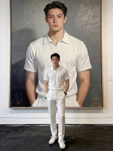 ZHUOCAN | Stylish Polo Shirt With Turn-down Collar