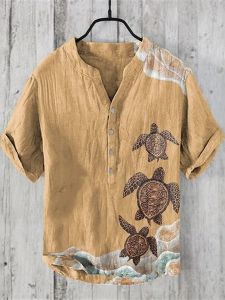 Áo Thun Nam Cổ Chữ V in Hình Động Vật 3D Dáng Rộng Thời Trang Mùa Hè Thường Ngày in Toàn Thân Áo Polo Thoáng Khí