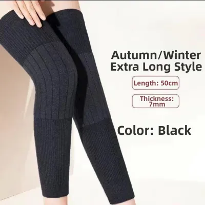 JIFANPAUL | Thermal Knee-High Socks for Middle-Aged and Elderly Adults Thickened Leg Warmers for Fall and Winter Knee Protection Long Socks Cold Legs and Joint Protection Winter Chill Prevention
