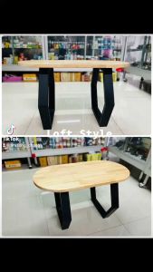 ชั้นวางทีวีสไตล์ Loft รับทีวีสูงสุด 100 นิ้ว ไม้จริง ขาเหล็ก แข็งแรงมาก เคลือบผิวดี ราคาโรงงานผลิตเอง