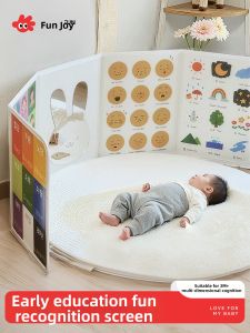 FUZAO | Infant Cognitive Cards and Screen Book for Childrens Number and Animal Focus Training