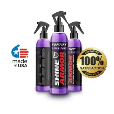 SHINE ARMOR Fortify Quick Coat - Vehicle Ceramic Waterless Wash & Polish For Cars Motorcycles and Many More