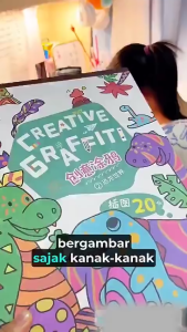 【SG Seller】8K Drawing Kids 30 Sheets Coloring Art Sketch Preschool Toddler Painting DIY Buku Lakaran 8K