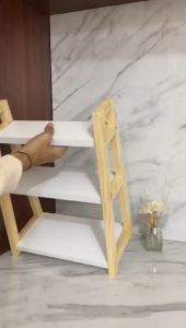 MEDIUM RAK !! Paket Rak+5toples Rak kayu serbaguna 3 susun multifungsi aesthetic