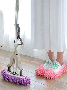 Quiet Detachable Cleaning Shoe Covers Water Absorbent Mopping Slippers Dusting Pads Easy to Clean Floor Sweeping Tools