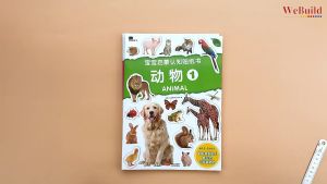 宝宝启蒙认知贴纸书（全套5册）中英双语 幼儿童启蒙英语单词绘本 早教英文贴贴画 Montessori Chinese English Sticker Picture Book Buku Pelekat WeBuild