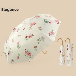 Triple Fold UV Protection Foldable Sun Umbrella
