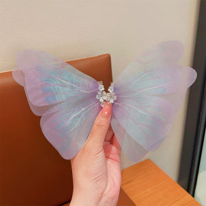 Elegant Princess Hair Clip for Girls Large Bowknot Fairy Tale Style Hair Accessories Korean Brand QingXun F2037 Childrens Fashion