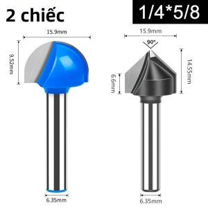 Dao Phay Tạo Rãnh Tròn Đáy Tròn 1/41/2 Dùng Cho Máy Khắc Máy Phay Hợp Kim Vonfram Coban