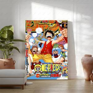 Bandai | One Piece Anime O-One P-Piece Poster Sticker Kawaii Whitepaper Tác Phẩm Nghệ Thuật Phong Cách Hiện Đại Trang Trí Phòng