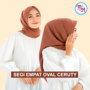 Jilbab Segiempat Oval/Kerudung Segiempat Ceruty/Hijab Segiempat Ceruty/Jilbab Segiempat