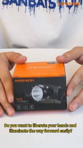 SUPERFIRE HeadLamp HL96 Head mounted Flashlight Rechargeable led Light Waterproof Home Outdoor Work Lights Night Fishing Lamp Head Light For Hiking