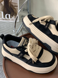 Womens Sporty Casual Shoes Thick Bottom Heightening Student Versatile White Sneakers Leisure Shoes Comfortable round Toe