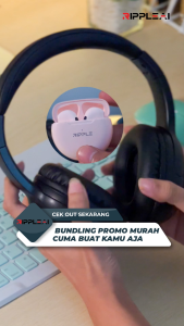 Ripple headset bluetooth original 100% bundle wireless A005 headphone gaming + tws bluetooth earphone