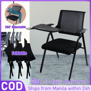 Foldable Training Chair with Table Integrated Conference Chair Armchair 2 in 1 Meeting Chair with Writing Board and Cup Holder Thickened Steel Office Chair Minimalist Simple Modern