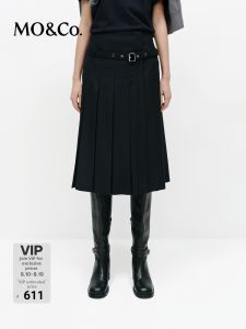 MO&Co. | Deconstructed Mid-waist Skirt with Belt