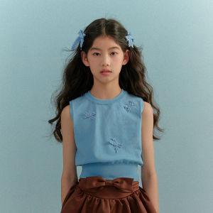 LOVESASAKIDS | Skin-Friendly Anti-Pilling Ice Silk T-Shirt with 3D Bow