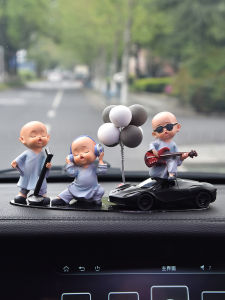 Car Dashboard Decorations Creative Band Little Monk Personalized Automobile Accessories Male Model Vehicle Interior Supplies