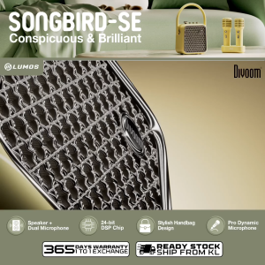 Divoom Songbird-SE Comspicuous & Brilliant Speaker + Dual Microphone & Stylish Handbag Design