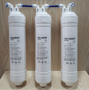 BỘ LÕI LỌC ĐÚC AQUA 123 DÙNG CHO TẤT CẢ MÁY LỌC NƯỚC RO (Hình thực tế của sản phẩm)