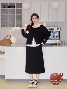 ZHANGDAREN | Bộ Thời Trang Phối Lớp Ôm Sát