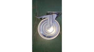 Roda Lori 8" inch / 200 mm Rem Multi Arah Besi - PU Caster Troli - Trolley BRAKE Castor Wheel LEGION