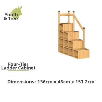 SHAONIANYUSHU | Multifunction Children Bed With Wardrobe Guardrail Slide