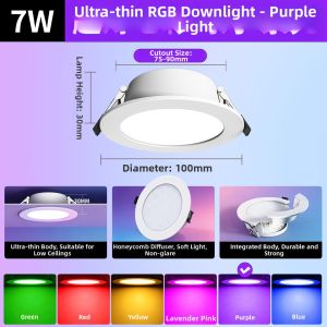 SAINAHEPAN | Color-changing LED Ceiling Downlight