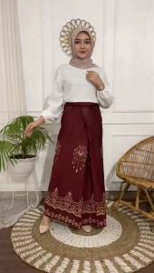 Sarung remaja motif batik bahan rayon lembut adem terbaru kekinian terlaris