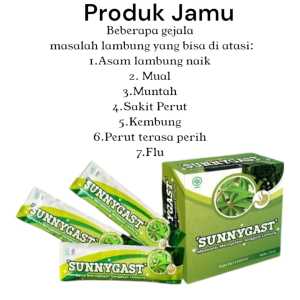 SUNNYGAST OBAT HERBAL MAAG CAIR 1 BOX ISI 15 SACHET 15 ML