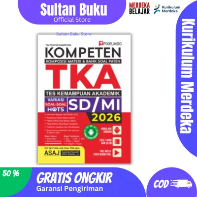 BUKU KOMPETEN TKA SD/MI 2026 TERBARU - BUKU TES KEMAMPUAN AKADEMIK SD/MI 2026