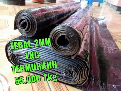 karet tambal ban 1kg tebal 2mm/kanisir/kompon
