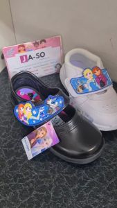 รองเท้านักเรียนหญิง ลายโฟรเซ่น รองเท้าพละ รองเท้าแชปปี้ รองเท้าอนุบาล Frozen รุ่นปี66 มีไฟ💡