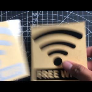 (isi 04) Stiker Free WiFi Besar untuk Aksesoris Mobil Sticker WiFi ID Setiker WiFi Gratis
