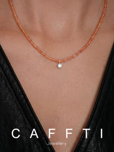 CAFFTI | Beach Vacation Pink Spinel Zircon Necklace
