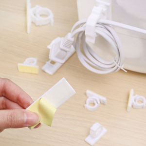 4pcs Power Plug Hook Holder Power Cord Plug Seamless Strong Adhesive Electrical Wire Plug Wall Sticker