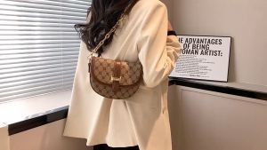BJ58034 - BROWN TAS SLEMPANG HANDBAG WANITA FASHION IMPORT MODIS ELEGAN TERMURAH TERLARIS TERBARU BAGSTORE JAKARTA TAS BATAM CR8034