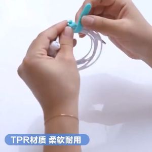 Silicone USB Cable Tie Adjustable Winder Wire Organizer