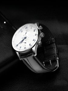 Woalmorn | Mens Genuine Crocodile Leather Watch Band Non-Original Model IWC Portuguese 7 Timer Bertolino Compatible With Wan Chen