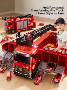 Letop Baby | Large Multifunctional Fire Truck Toy Spraying and Transformable