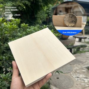 Handcrafted Birch Wood Carving Material DIY Beginner Wood Sculpture Original Solid Wood Block Board Softwood Cube for Home Decor