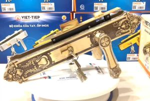 [chính hãng ] Hot - Khoá Đồng cao cấp Việt Tiệp cho cửa gỗ 4 cánh 04186 - Bảo hành 3 năm Khoá Tay Gạt Bảo Vệ An Toàn Chất Liệu Đồng Bền Bỉ - Lazada