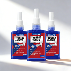 LOOLIFL Medium Strength Threadlocker 50ml Blue Anaerobic Adhesive for Metal Threads Bolt Easy Manual Disassembly Anti-Vibration