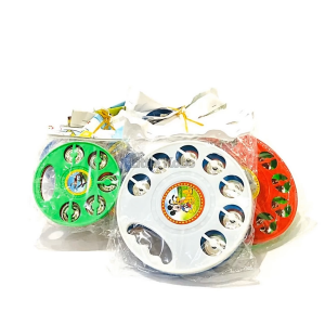 [2 Mặt] Trống Lắc Nhạc Xắc Xô 2 Size Phụ Kiện Học Nhạc Cụ Giáo Gõ Âm Nhạc Tập Nhịp Đồ Chơi Trẻ Em