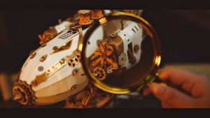 HowCat MFantasy White Airship DIY Wooden Puzzle (S988) 3D Wooden & Paper Puzzle