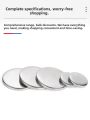 Solid 304 Stainless Steel round Disk Metal Flat Washer No Hole Pipe Sealing Plug Circular Ring China Made Hardware Fastener. 