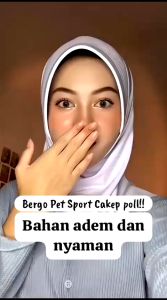 Hijab Bergo Pet Tebal / Kerudung Bergo Pet / Bergo Sport Pet Tebal