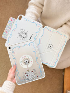 Zoyu | Detachable Rotating Lightweight Clear Full-protection Lovely Tablet Case