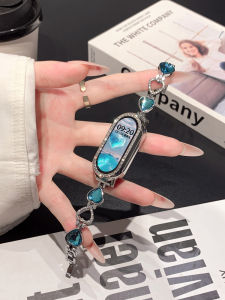 Uhada Metal Band for Xiaomi Band 8 7 6 5 4 3 2 1 Smart Sport Wristband High End Sensation Luxury Minimalist Design Fitness Tracker